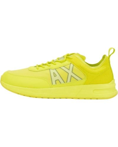 Emporio Armani A | X Armani Exchange Dusseldorf Lace Up Sneaker - Yellow