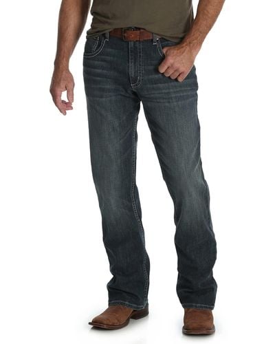 Wrangler Mens 20x No. 42 Vintage Boot Cut Jeans - Black