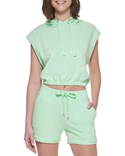 Calvin Klein Sleeveless Pullover Hoodie - Green
