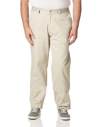 Nautica Womens Twill Flat-front Business Casual Pants - Natural