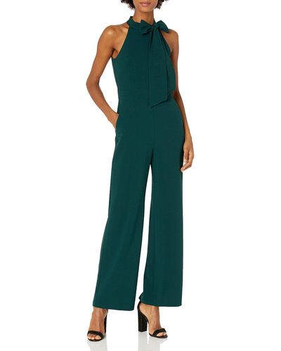 Vince Camuto Bow Neck Jumpsuit - Green
