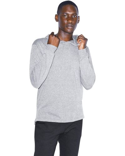 American Apparel Tri-blend Long Sleeve Pullover Hoodie - Gray