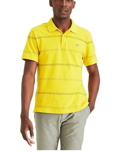 Dockers Slim Fit Short Sleeve Polo - Yellow