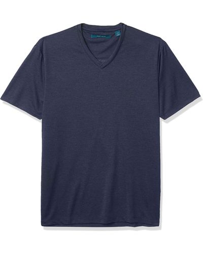 Perry Ellis Performance V-neck Tee Shirt - Blue