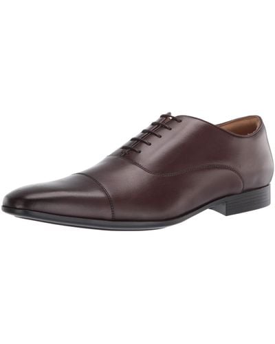 Kenneth Cole Mens Sullivan Lace Up Ct Oxford - Brown
