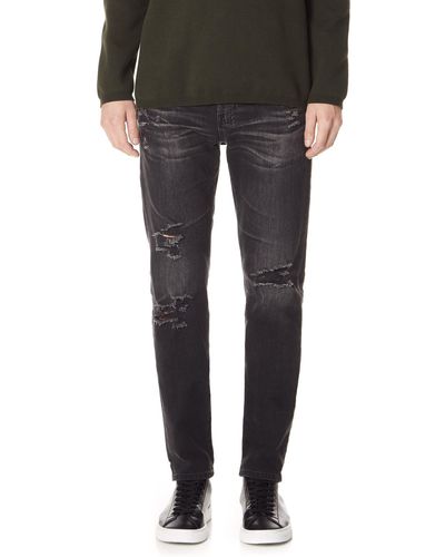 AG Jeans Tellis Destructed Modern Slim Fit Jean - Black