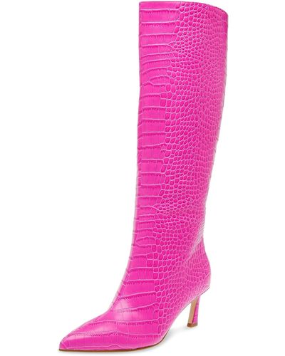 Steve Madden Lavan Knee High Boot - Pink