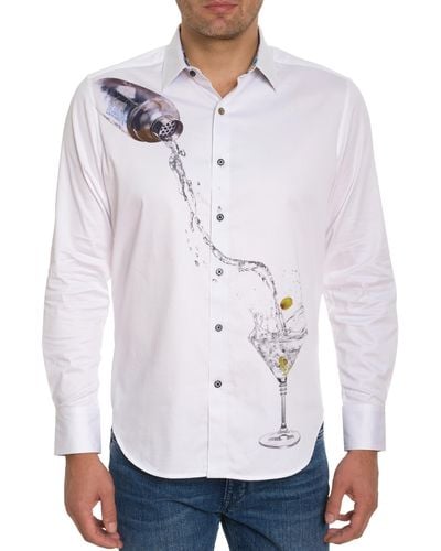 Robert Graham Moxy Long Sleeve Button Down Shirt - White