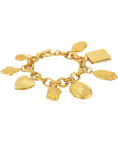 Ben-Amun "regalia" Gold-tone Charm Bracelet - Metallic