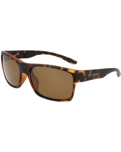 Columbia Brisk Trail Polarized Rectangular Sunglasses - Brown