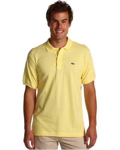 Lacoste Classic Short Sleeve Discontinued L.12.12 Pique Polo Shirt - Yellow