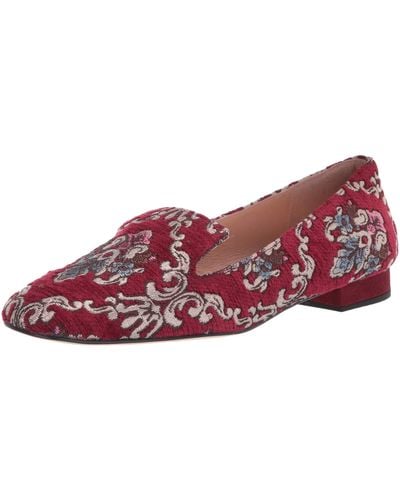 French Sole Loafer Flat - Red