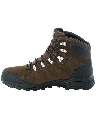 Jack Wolfskin Refugio Texapore Mid Hiking Shoe Backpacking Boot - Brown