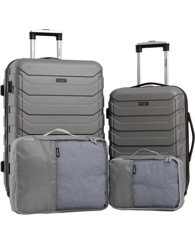 Wrangler Luggage And Packing Cubes - Gray