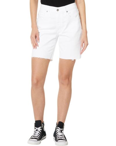 AG Jeans Ex-boyfriend High Rise Slouchy Short - White