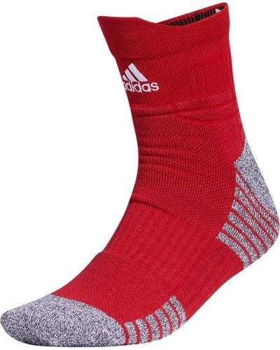 adidas 5-star Cushioned High Quarter Socks - Red