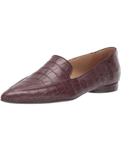 Naturalizer S Haines Bordeaux Crocco Slip-on Loafers 8.5 W - Purple