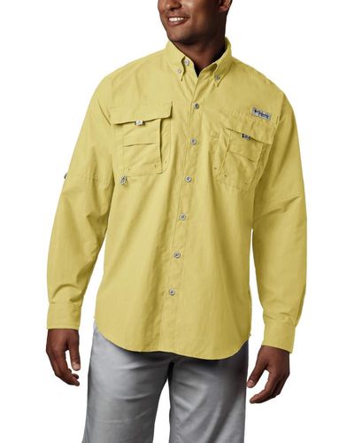 Columbia Bahama Ii Long Sleeve Shirt - Yellow