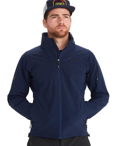 Marmot Men's Alsek Jacket - Softshell, Lightweight, Water-resistant Jacket Perfect For Outdoor Activities And Layering On The - Blue