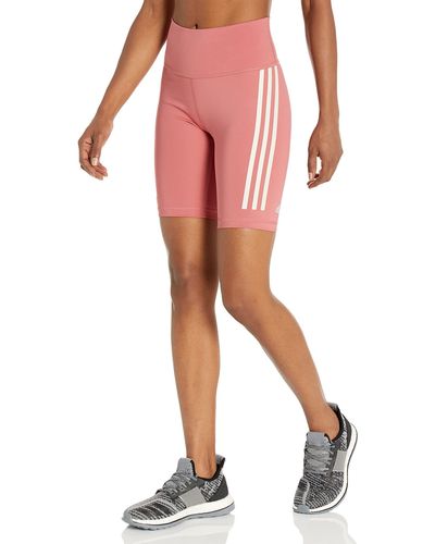 adidas Optime Training Icons 3-stripes 7/8 Tights - Red
