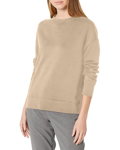 Vince S Essential Relaxed Pullover,pale Fawn,x-small - Natural
