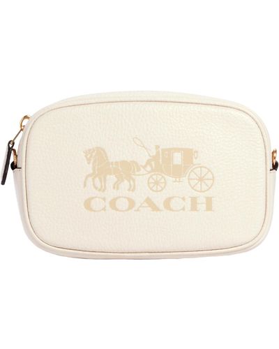 COACH Pebbled Leather Jes Convertible Belt Bag 2 - Natural