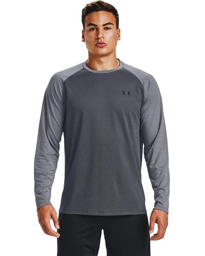 Under Armour S Textured Long Sleeve T-shirt Crew Neck Black S - Multicolor