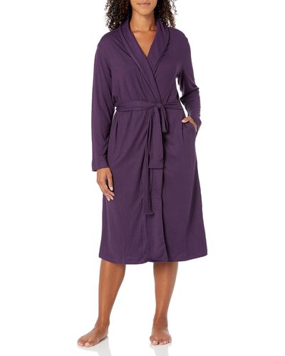N Natori Robe Length 42",deep Plum,large - Purple
