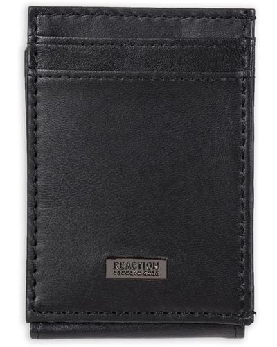 Kenneth Cole Reaction Rfid Front Pocket Wallet - Black