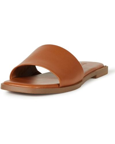 The Drop Oslo Sandale mit einem Riemen - Braun