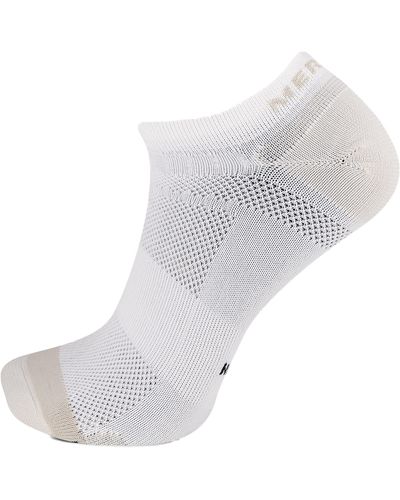 Merrell Adult's And Trail Running Lightweight Socks- Anti-slip Heel And Breathable Mesh Zones - White