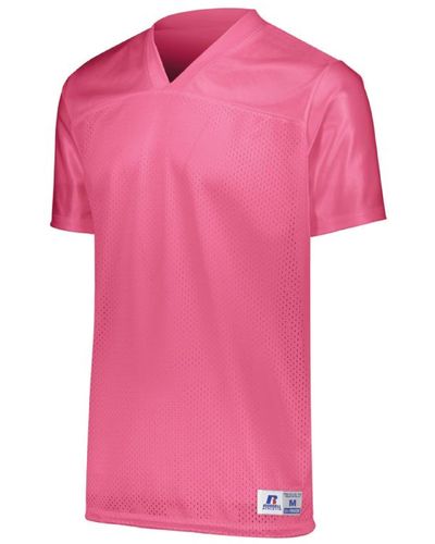 Russell Ladies Solid Flag Football Jersey - Pink
