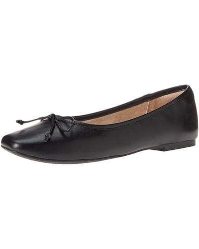 The Drop Pepper Ballet Flat With Bow - Black