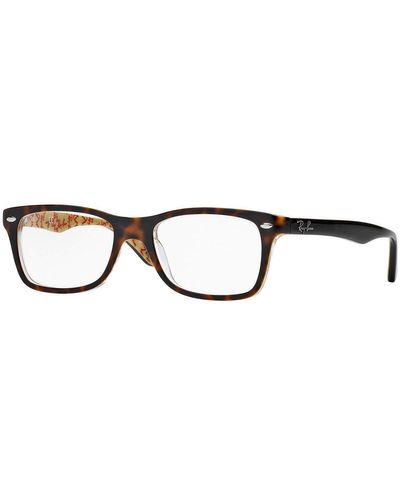 Ray-Ban Rx5228 Square Prescription Eyeglass Frames - Black