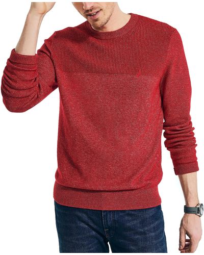 Nautica Sustainably Crafted Textured Crewneck Sweater