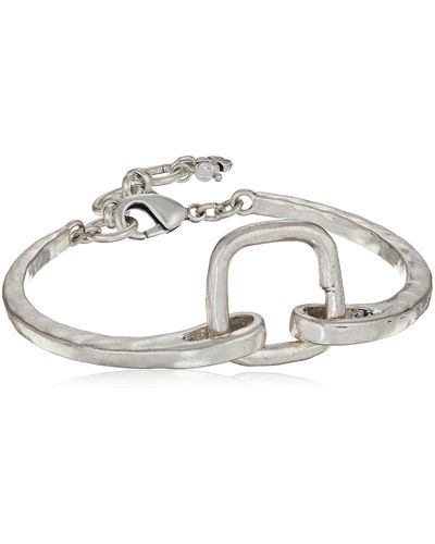 Lucky Brand Silver-tone Square Link Bracelet - Metallic