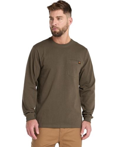Timberland Tall Size Core Pocket Long-sleeve T-shirt - Brown