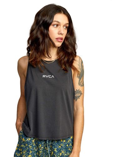 RVCA Graphic Tank Top Shirt - Black