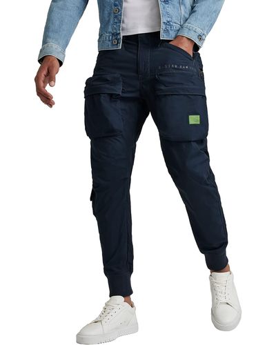 G-Star RAW , S Relaxed Tapered Cargo Pants, Blue