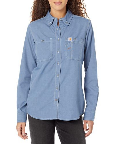 Carhartt Flame-resistant Force Relaxed Fit Long Sleeve Shirt - Blue