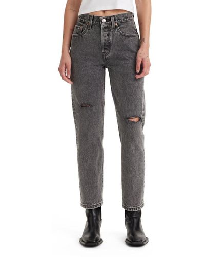 Levi's 501 Crop Jeans, - Gray