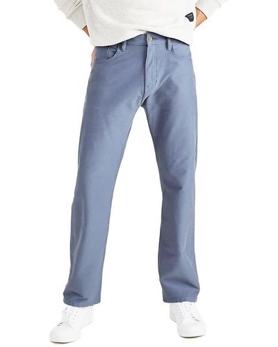 Dockers Comfort Jean Cut Straight Fit Smart 360 Knit Pants - Blue