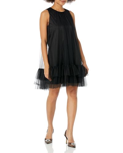 Trina Turk Tulle Cocktail Dress - Black