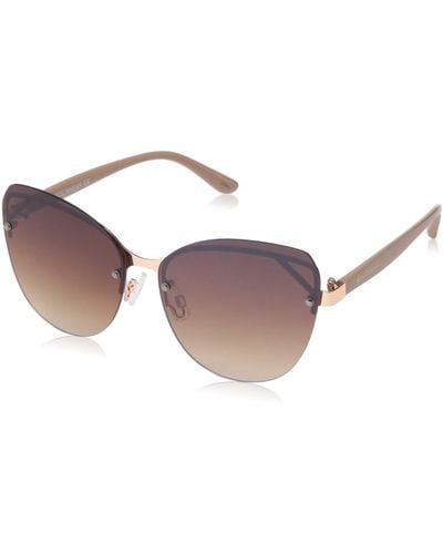 Rocawear R3273 Rimless Uv Protective Metal Cat Eye Sunglasses. Gifts For With Flair - Multicolor