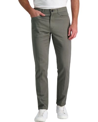 Kenneth Cole Flex Waist Slim Fit 5 Pocket Casual Pant-regular And Big And Tall - Gray