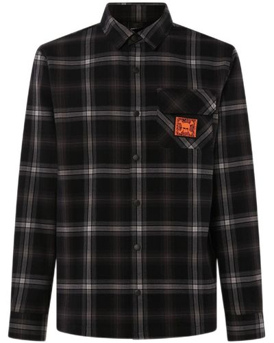 Oakley Tc Skull Flannel Shirt - Black