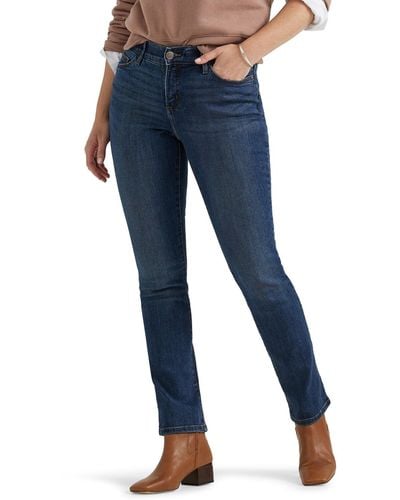 Lee Jeans Plus-Size Flex Motion Regular Fit Straight Leg Jean - Blau
