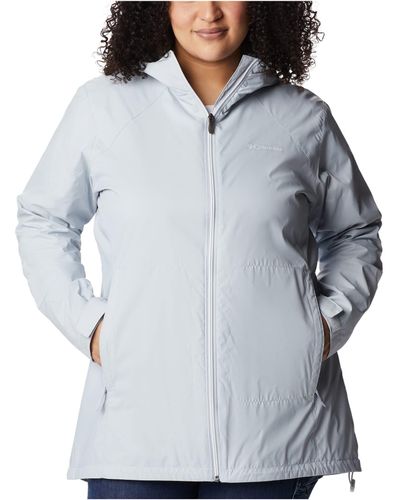 Columbia Switchback Lined Long Jacket Shell - Blue