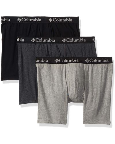 Columbia 3 Pack Performance Cotton Stretch Boxer Brief - Gray