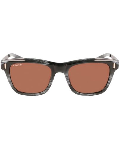 Calvin Klein Ck21526s Rectangular Sunglasses - Black